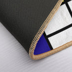 Mondrian Art, Minimalist, Red White Blue Yellow Black  Eco-Friendly Bath Mat