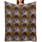 Staring Hamster Compact Throw Blanket