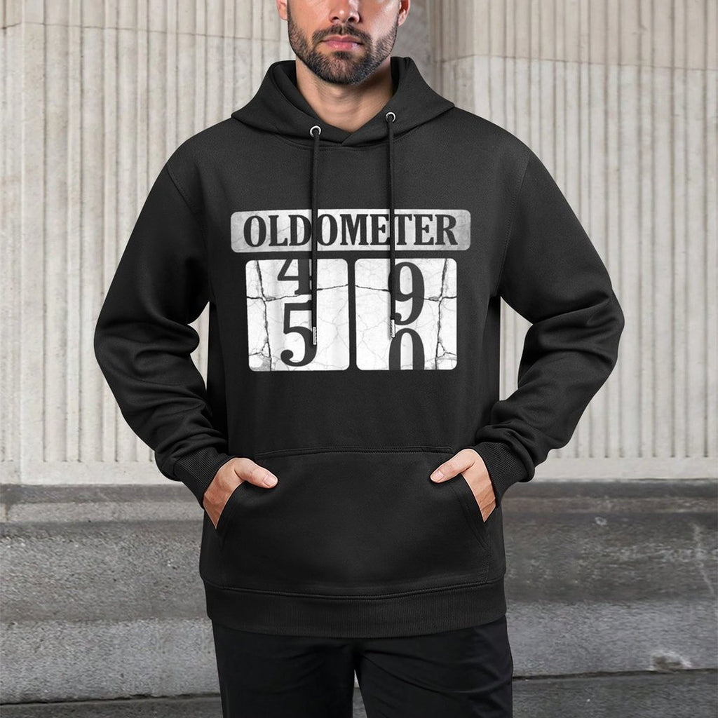 Oldometer Turning 50 Years Old - Car Guy 50th Birthday All-Day Comfort Hoodie