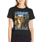 Tralalero Tralala Brainrot Meme Shark Sneakers Cat Selfie Men Women Kids  Moisture-wicking T-Shirt