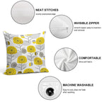 Yellow Nature Soft Gift Ready Throw Pillow
