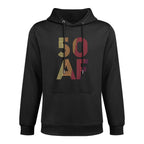 Vintage 50th Birthday - 50 AF Machine Washable Hoodie