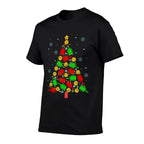 Pickleball Christmas Paddle Sports Players Holiday Season  Odor-resistant T-Shirt