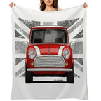 The Classic British Utility with A Union Jack Bottom Plush Throw Blanket