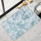 White Ocean, Blue Ocean, Ocean  Eco-Friendly Bath Mat