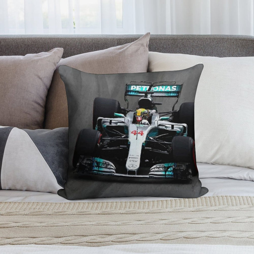 Lewis Hamilton 44 - Digital Art Soft Multiple Sizes Throw Pillow