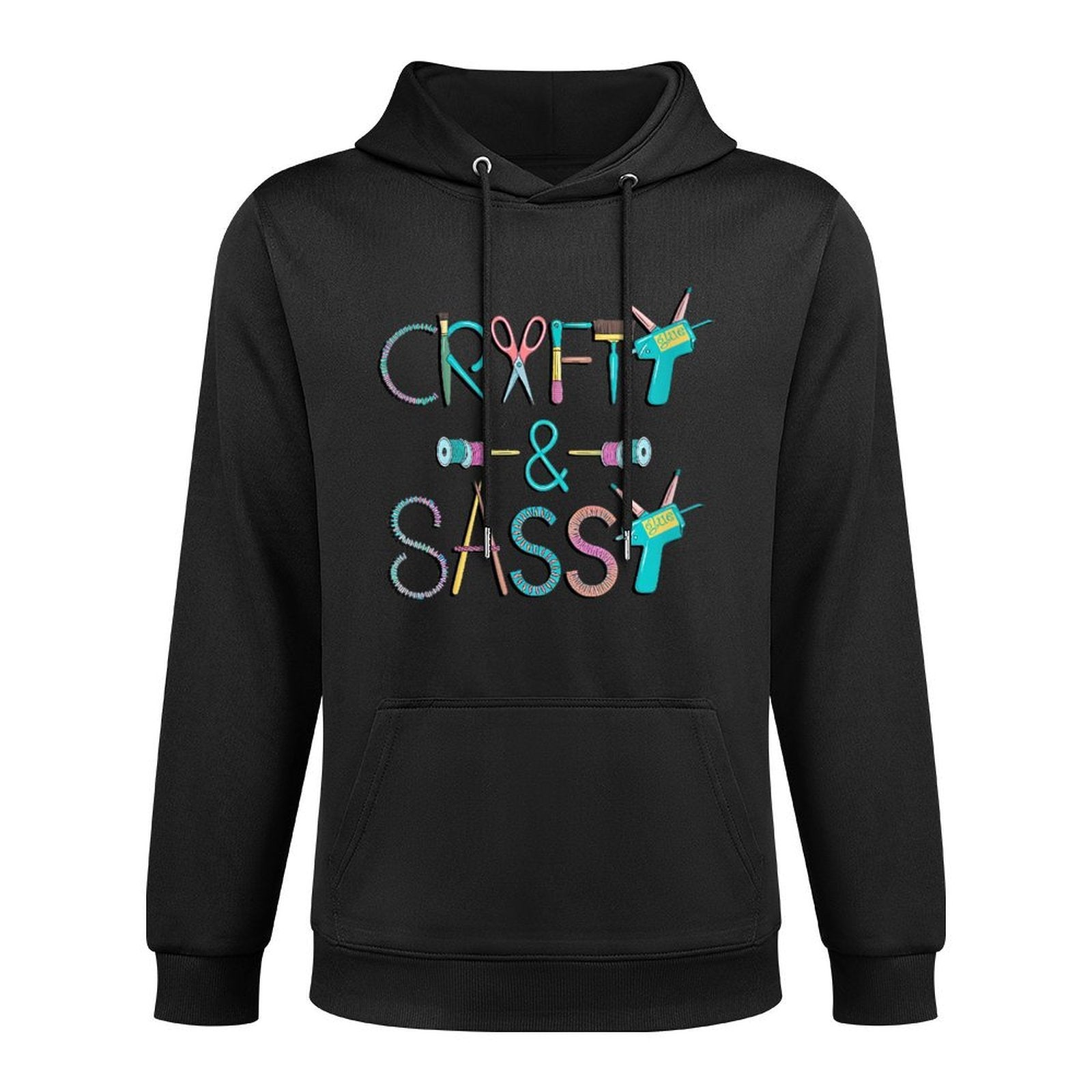 Womens Crafters Cute Crafty And Sassy Crafting Hobby Unisex Design Hoodie