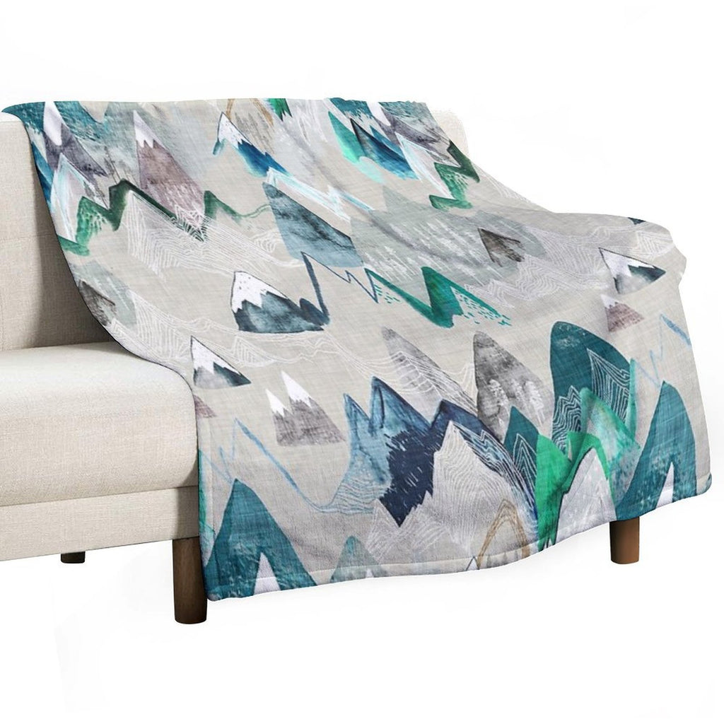 Call of The Mountains (in Evergreen) Versatility Throw Blanket