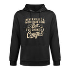 Never Killed A Mountain Lion But Ive Choked A Cougar Funny Shape Retention Hoodie