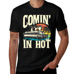Comin In Hot - Funny Pontoon Boat Pontooning Party Boat  Vintage-inspired T-Shirt