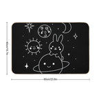 Hop Into The Cosmos (White)  Slip-Resistant Bath Mat