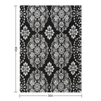 Vintage Bandana Coverlet Textile Print  Cali Boho  Bossy Cat Home Multi-functional Throw Blanket