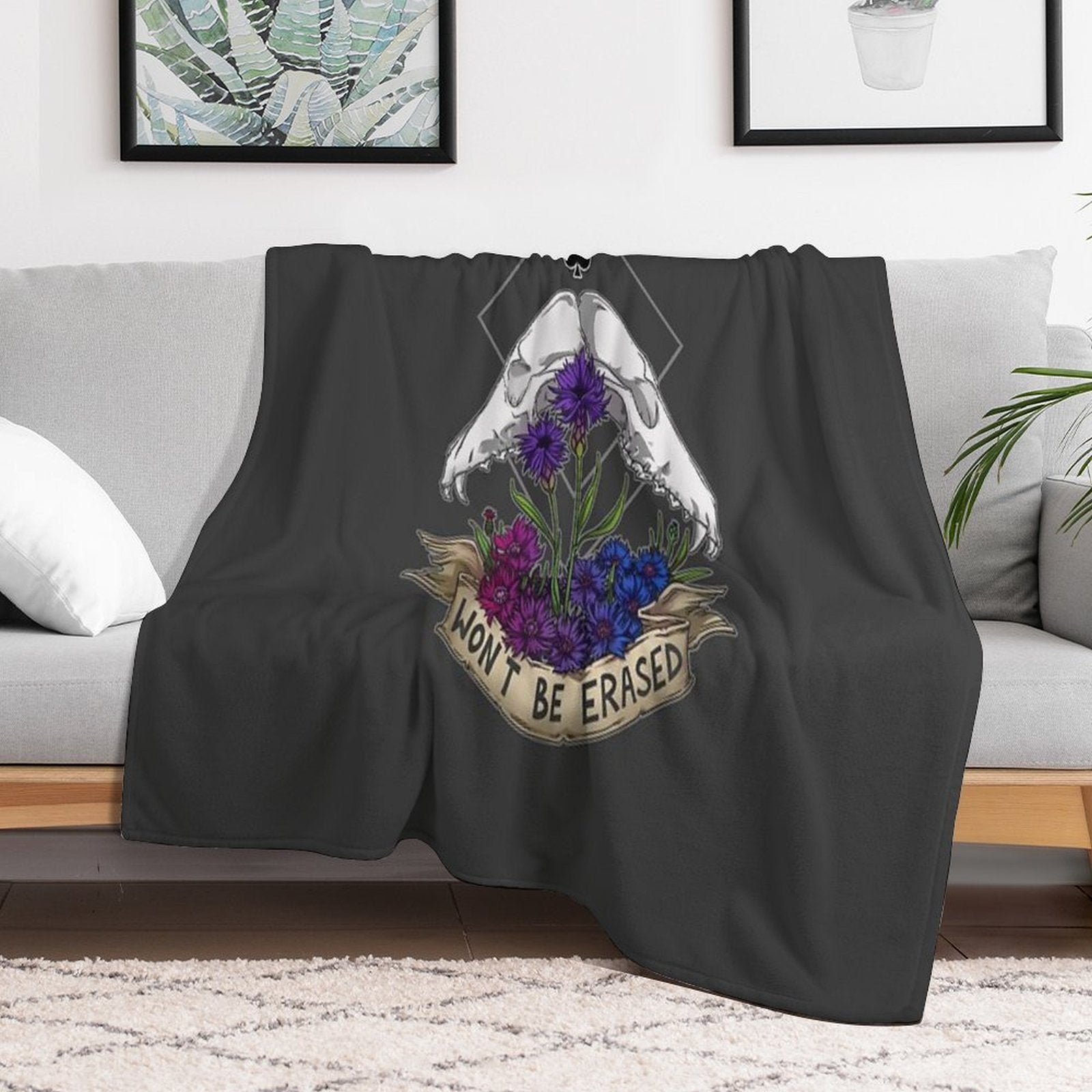 Bi+Ace - Won't Be Erased Anti-pilling Throw Blanket