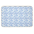 Floral Blue, Poetic Escape  Easy Maintenance Bath Mat