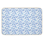Floral Blue, Poetic Escape  Easy Maintenance Bath Mat