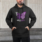 Purple Ribbon Domestic Violence Awareness Together We Rise Versatile Streetwear Hoodie