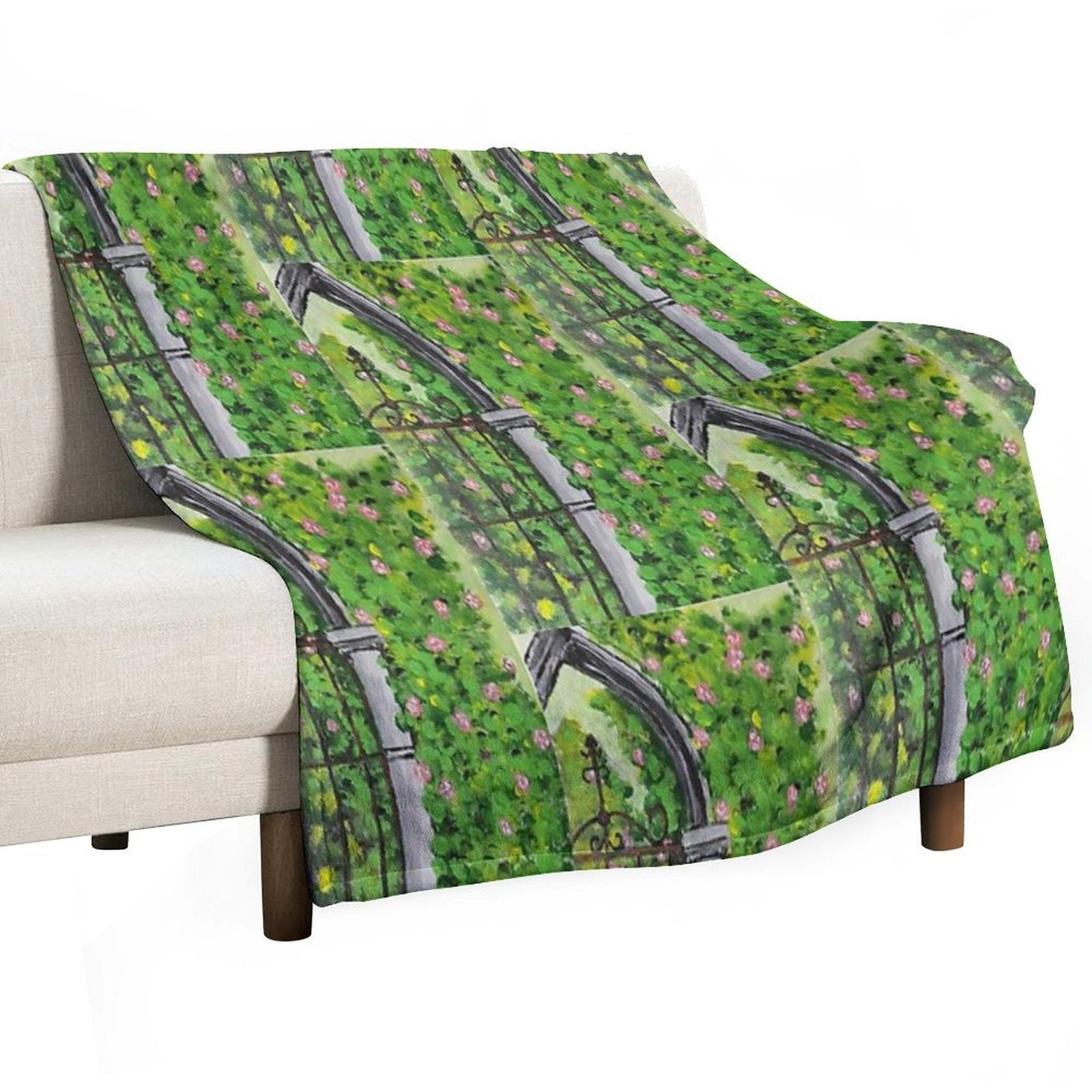 Secret Garden Entrance All-season Throw Blanket