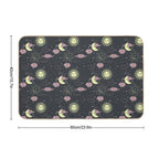 Stars Sun And Moon Durable Bath Mat