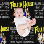 Fuller House All Cast Signed 2016-2020 5 Seasons Thank You for The Memories Eco-conscious Throw Blanket