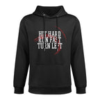 Baseball Hit Hard Run Fast Turn Left Men Boys Kidn Youth Moisture-Wicking Hoodie