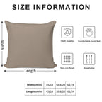 Plain Neutral Shade, A Taupe Shade, Trend Forecast Nutmeg Shade. Soft Luxury Feel Throw Pillow