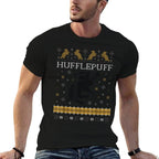 Harry Potter Hufflepuff Ugly Christmas  High-quality Stitching T-Shirt