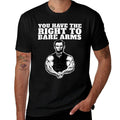 You Have The Right to Bare Arms Funny Abraham Lincoln  Eco-friendly Material T-Shirt