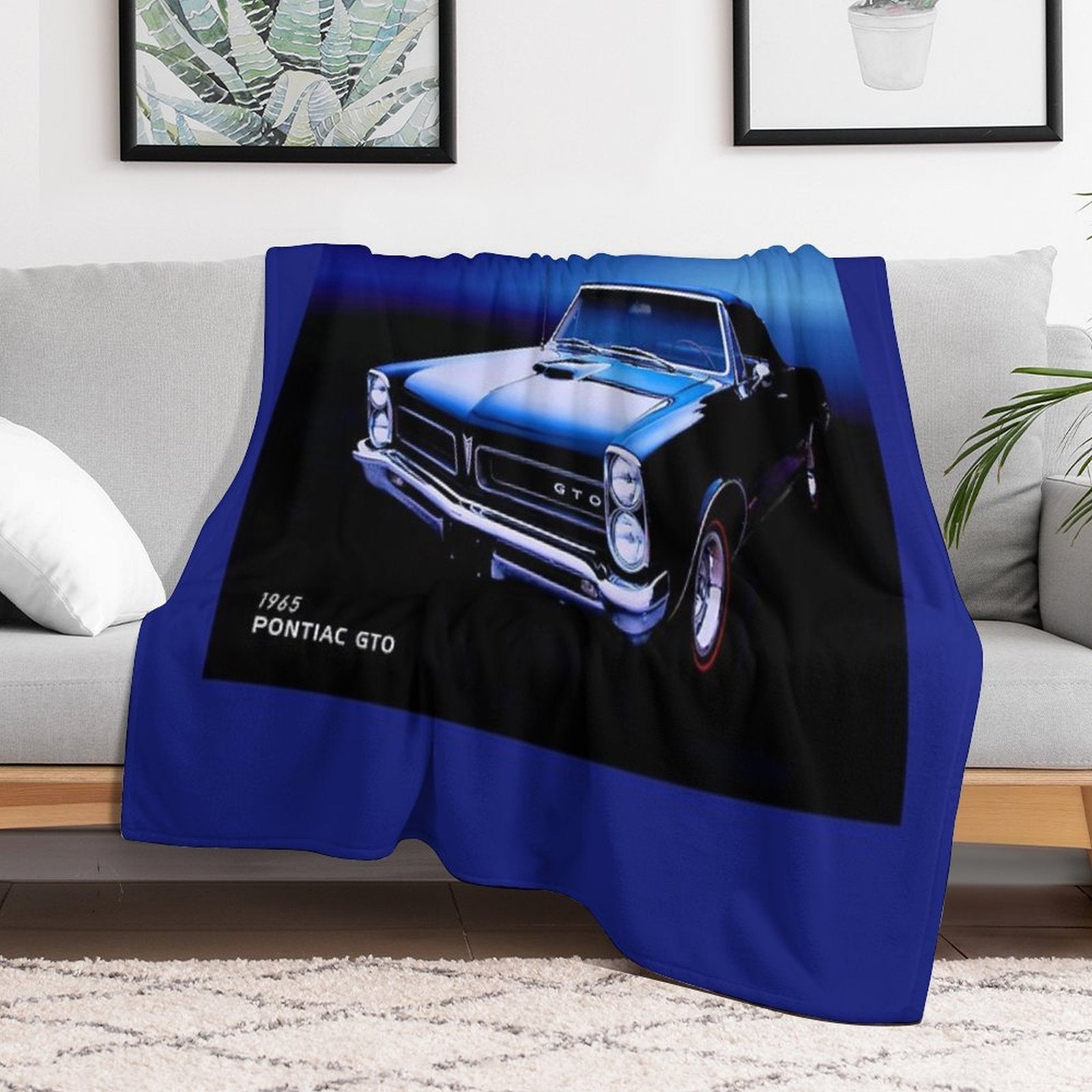Pontiac GTO 1965 Machine-washable Throw Blanket