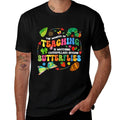 Funny Teacher The Wonder Of Teaching Is Watching Caterpillar  Cotton T-Shirt