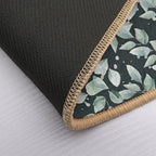 Eucalyptus Leaves Pattern. Botanical Seamless Illustration Is Good for Greeting Cards, Posters, Banners, Textile Print And Gift  Easy Maintenance Bath Mat