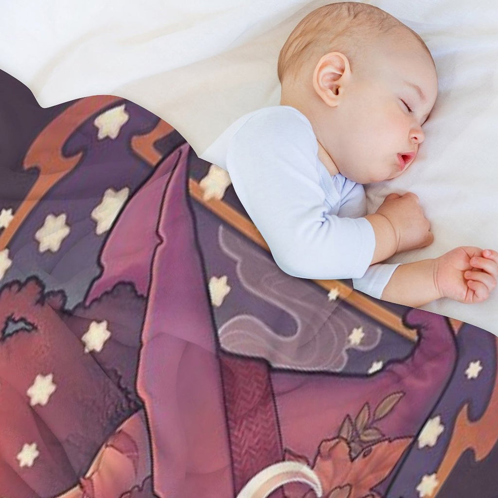 CRYSTAL WITCH Machine-washable Throw Blanket