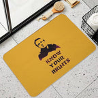 Strummer  ~ #Know Your Rights  Absorbent Bath Mat