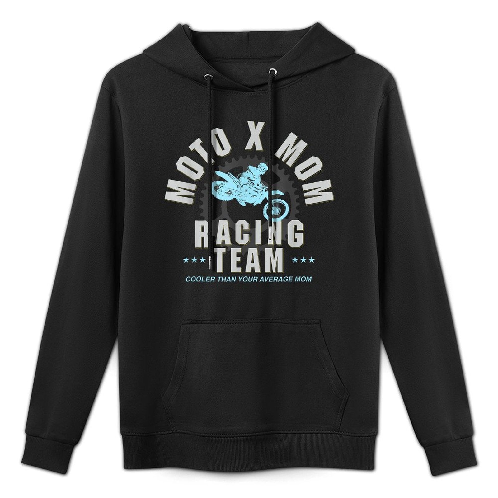 Moto Mom Dirt Bike Racing Birthday Gift Customizable Surface Hoodie