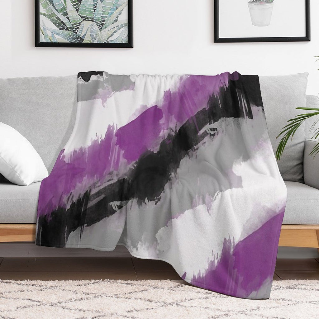 Ace Watercolor Pride Durable Throw Blanket