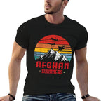 Afghan Summers Veteran Funny Afghanistan Veteran Gift  Slim-fit Cut T-Shirt