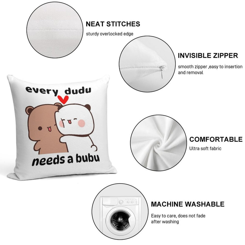 Every Dudu Needs A Bubu Soft Multiple Sizes Throw Pillow