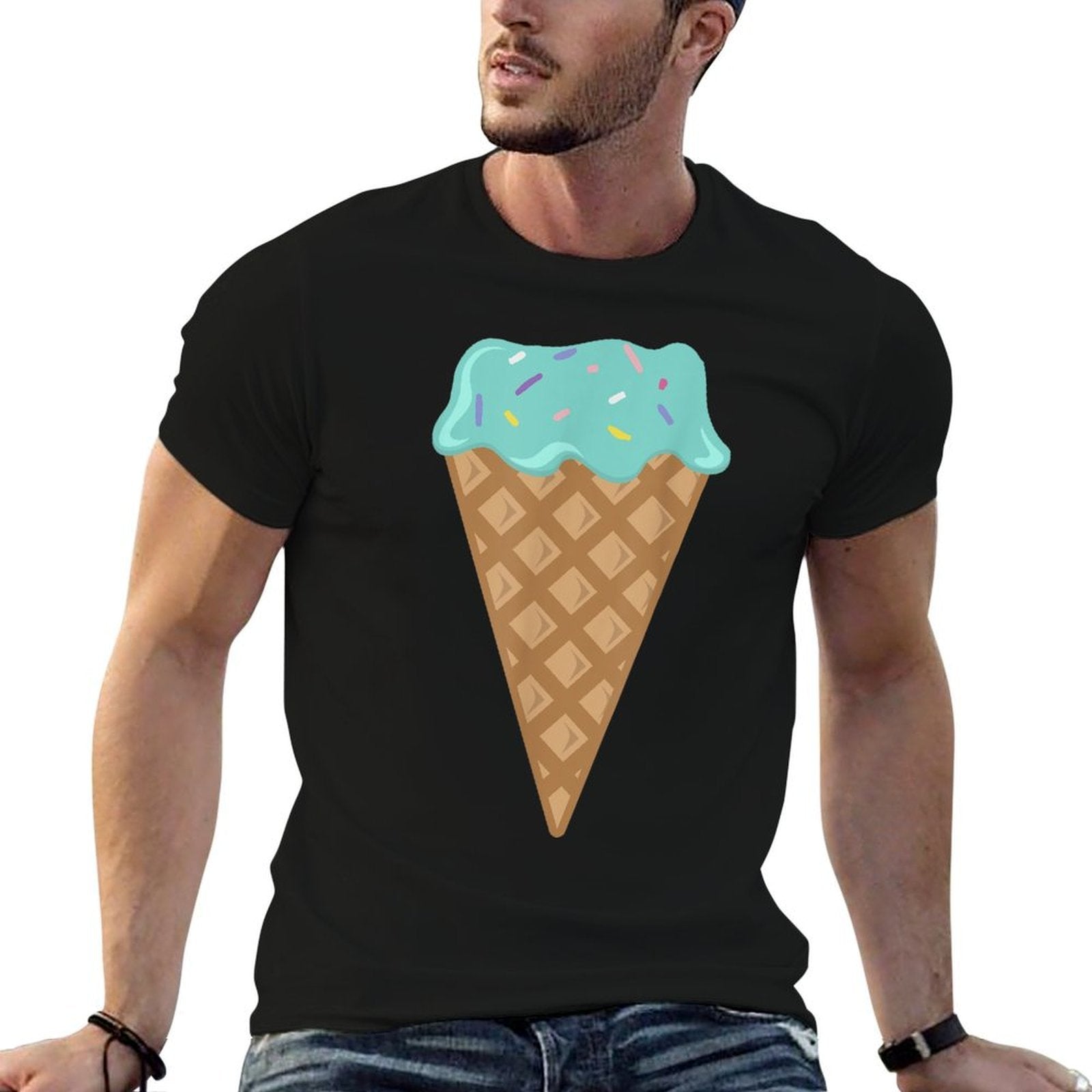 Funny Ice Cream T-shirt - Gift For Cool Kids And Toddlers  Oversized Silhouette T-Shirt