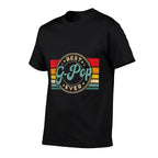Best G-Pop Ever Vintage Retro Fathers Day Gift  Rolled Sleeves T-Shirt