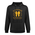 in September We Wear Gold Coquette Bow for Childhood Cancer Customizable Surface Hoodie