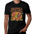 Garfield - Rock N Roll Music Flames with Guitar  Classic T-Shirt