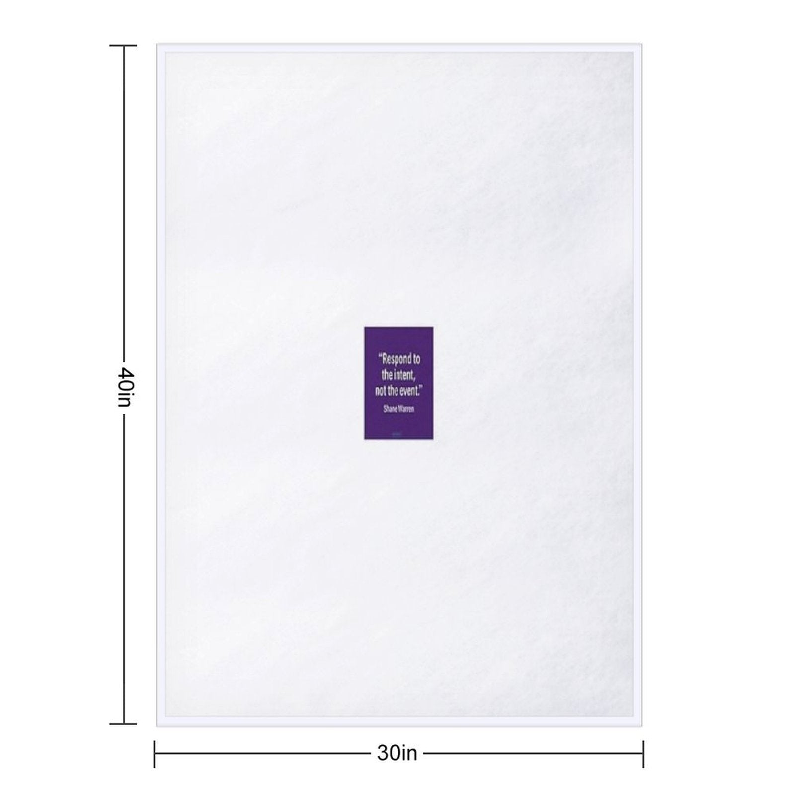 Respond to The Intent (purple) Easy Care Throw Blanket