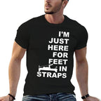 Im Just Here For Feet In Straps Pilates Lover Pilates  Slim-fit Cut T-Shirt