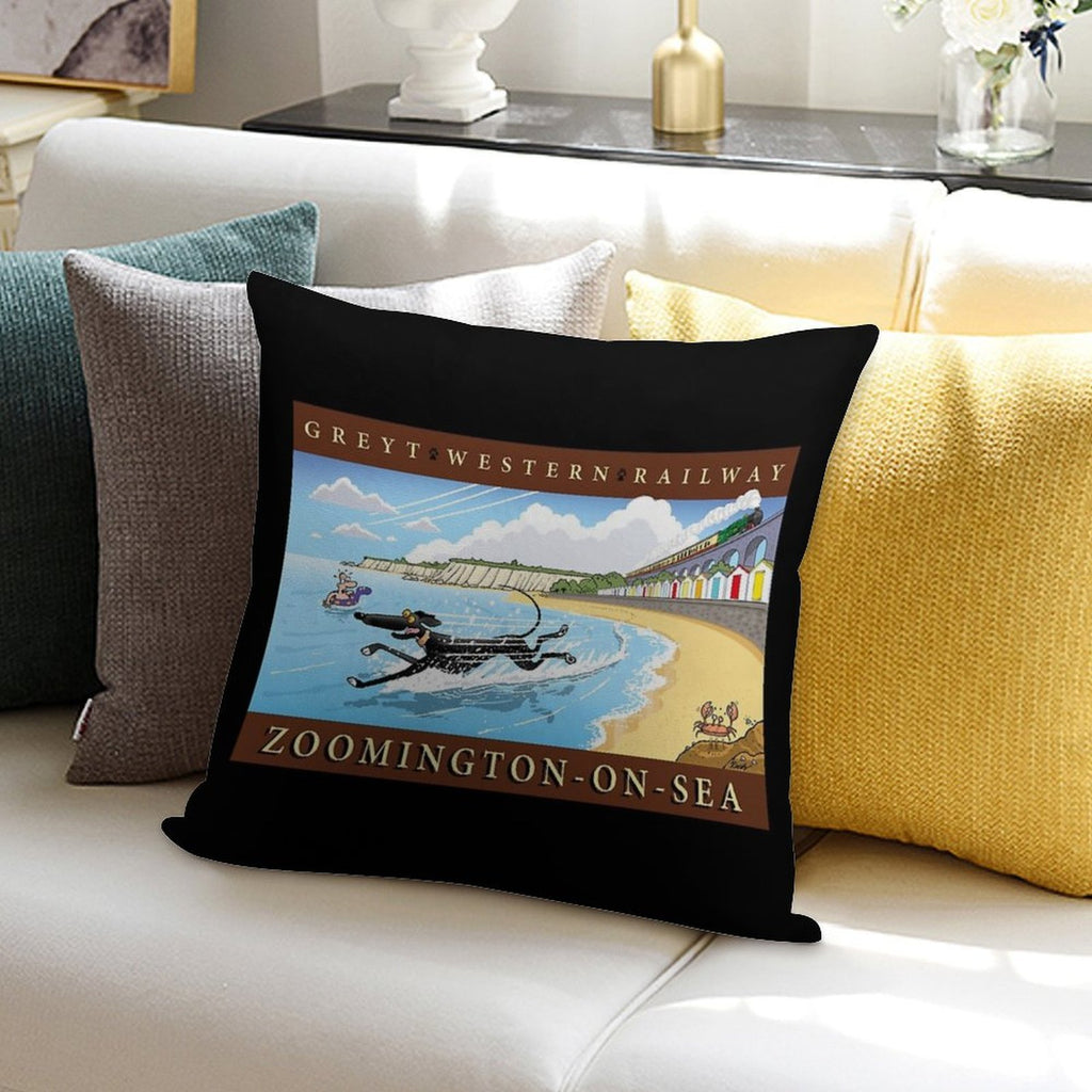 Greyt Western Zoomington-on-sea Soft Gift Ready Throw Pillow