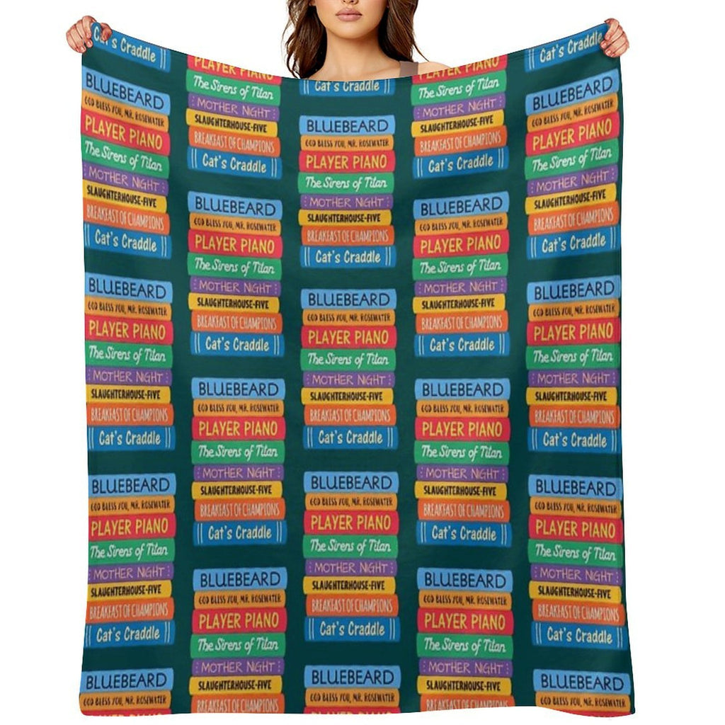 Kurt Vonnegut Books All-season Throw Blanket
