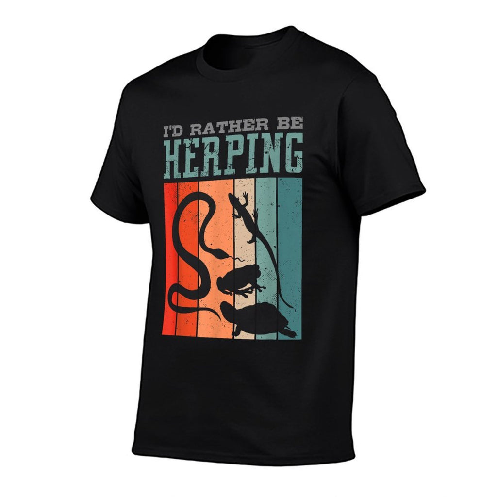 Herpetologist Herpetology Herp Id Rather Be Herping  Trendy Pattern T-Shirt