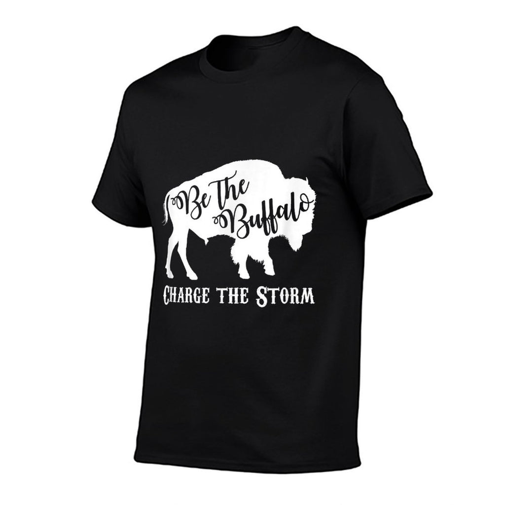 Be The Buffalo Charge The Storm White Men Women  Odor-resistant T-Shirt