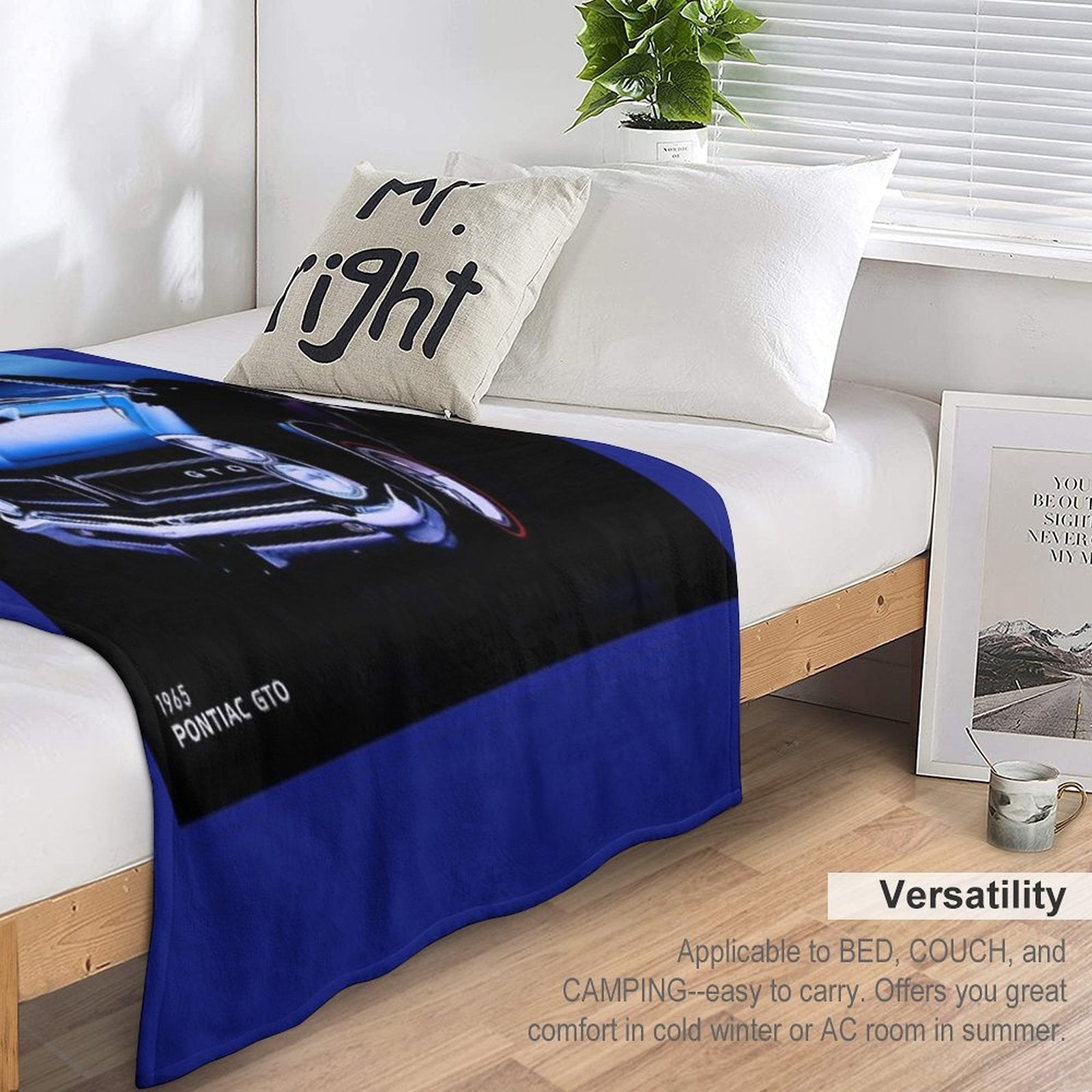 Pontiac GTO 1965 Machine-washable Throw Blanket