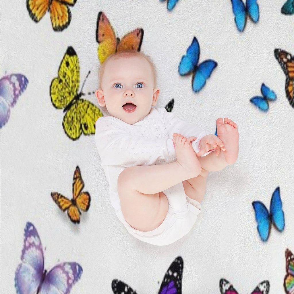 Butterfly Crazy Anti-pilling Throw Blanket