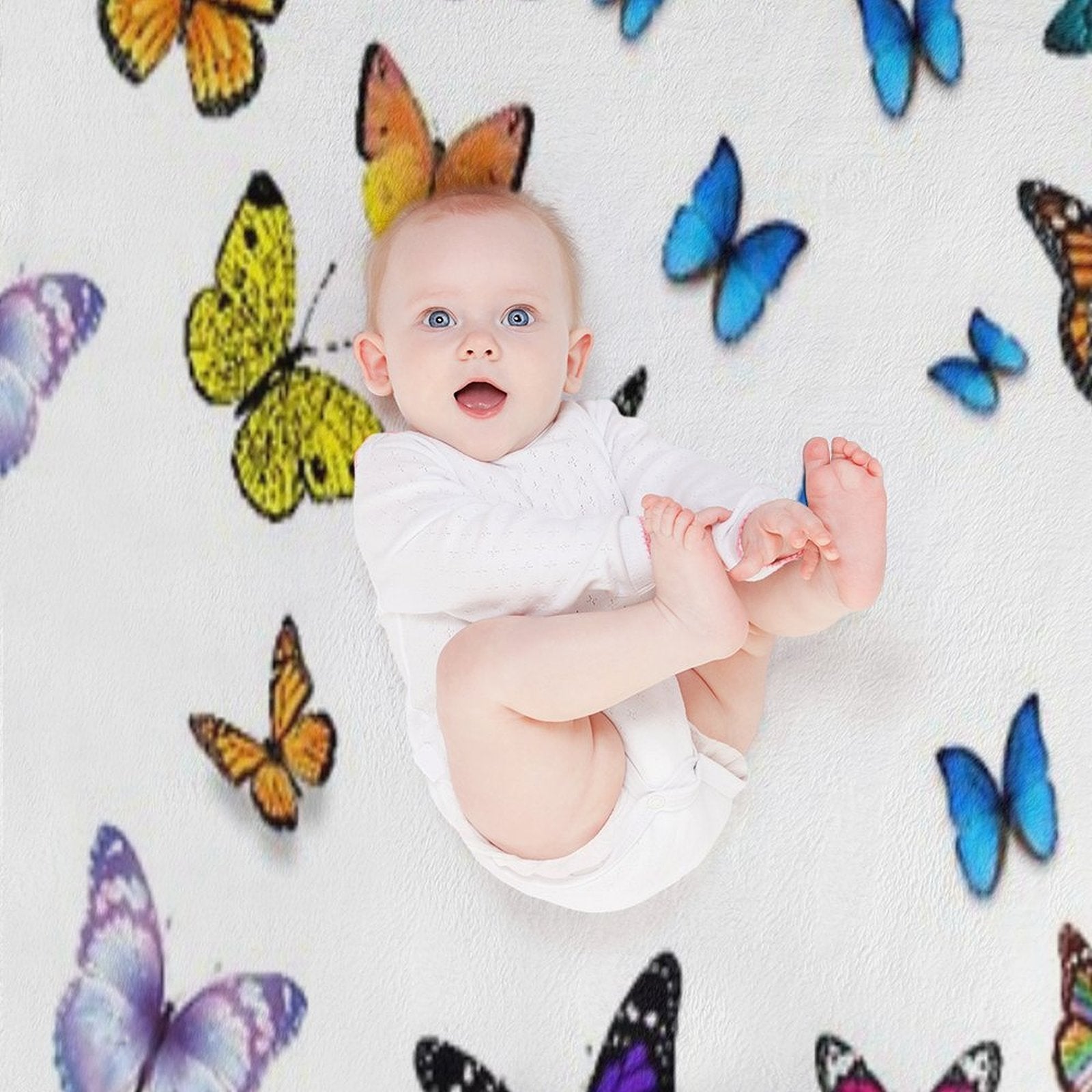 Butterfly Crazy Anti-pilling Throw Blanket