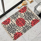 Mid Century Modern Atomic Polka Dot Pattern 231  Slip-Resistant Bath Mat